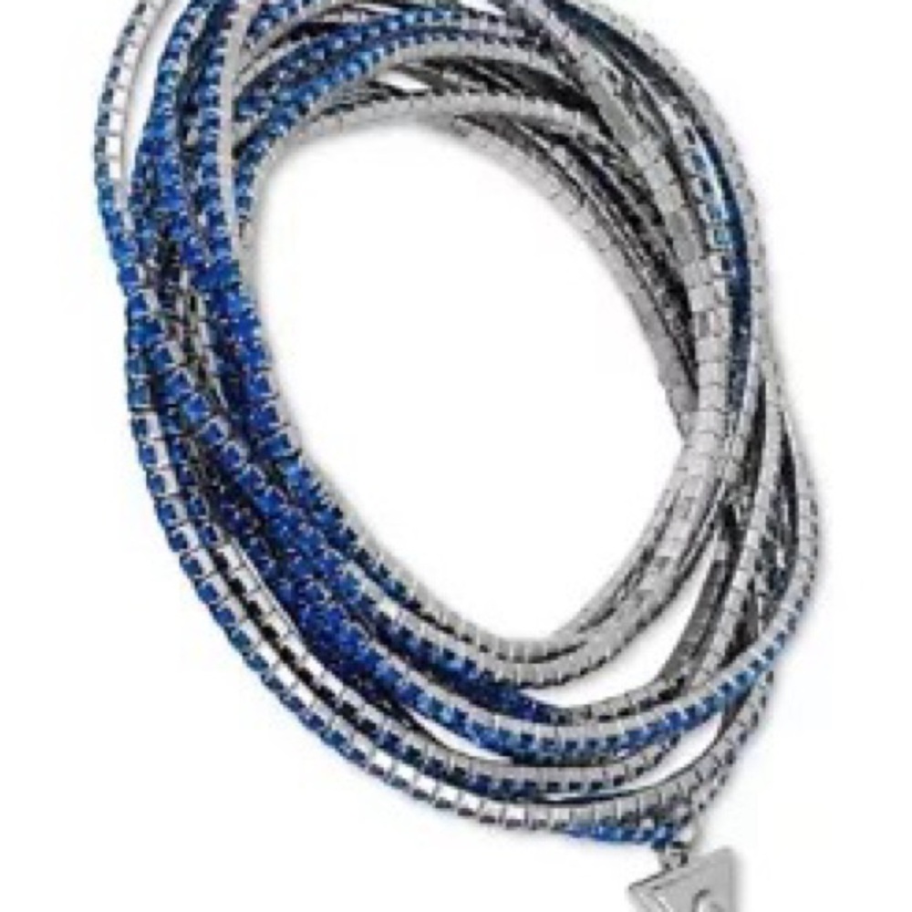 Guess Blue and silver beaded bracelet